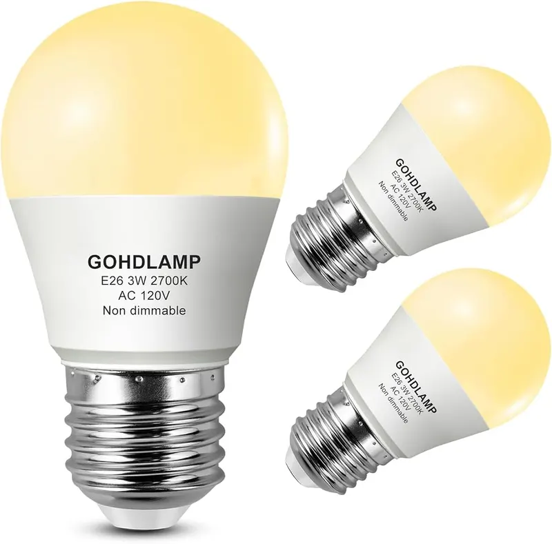 GOHDLAMP E26 A15 LED Refrigerator Light Bulb