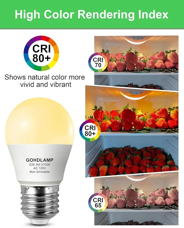 GOHDLAMP E26 A15 LED Refrigerator Light Bulb – product photo 7 of 7