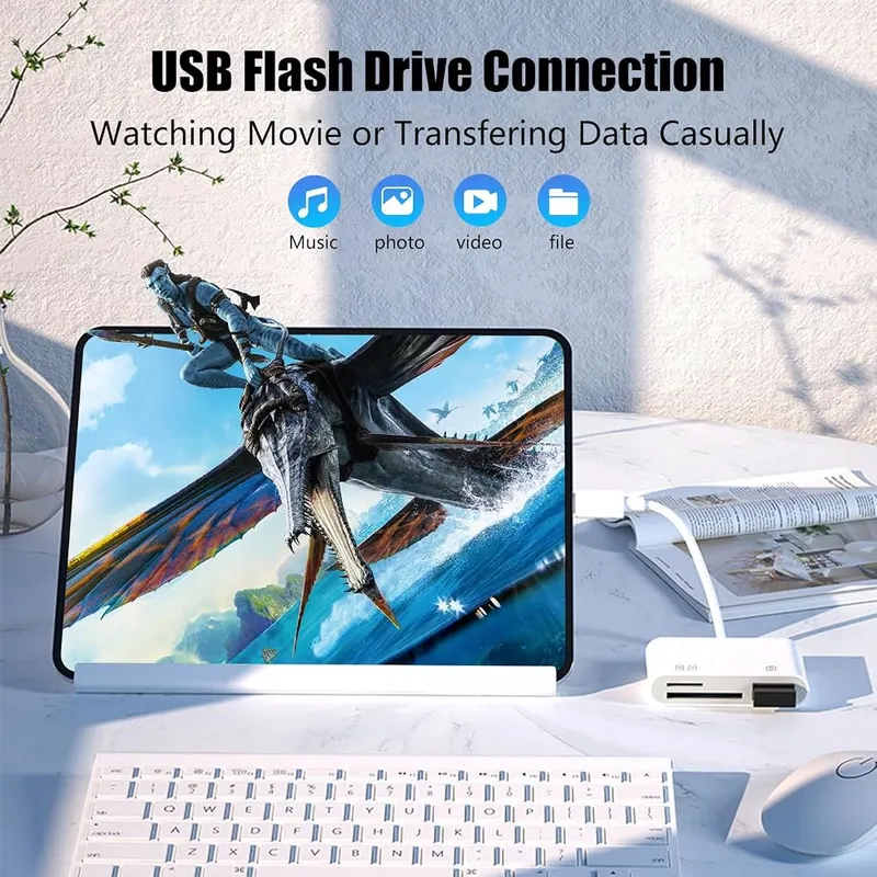 GOLDYIPE USB C SD Card Reader – Plug and play, no app