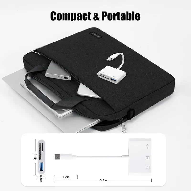 GOLDYIPE USB C SD Card Reader – Works with iPhone, iPad and Mac