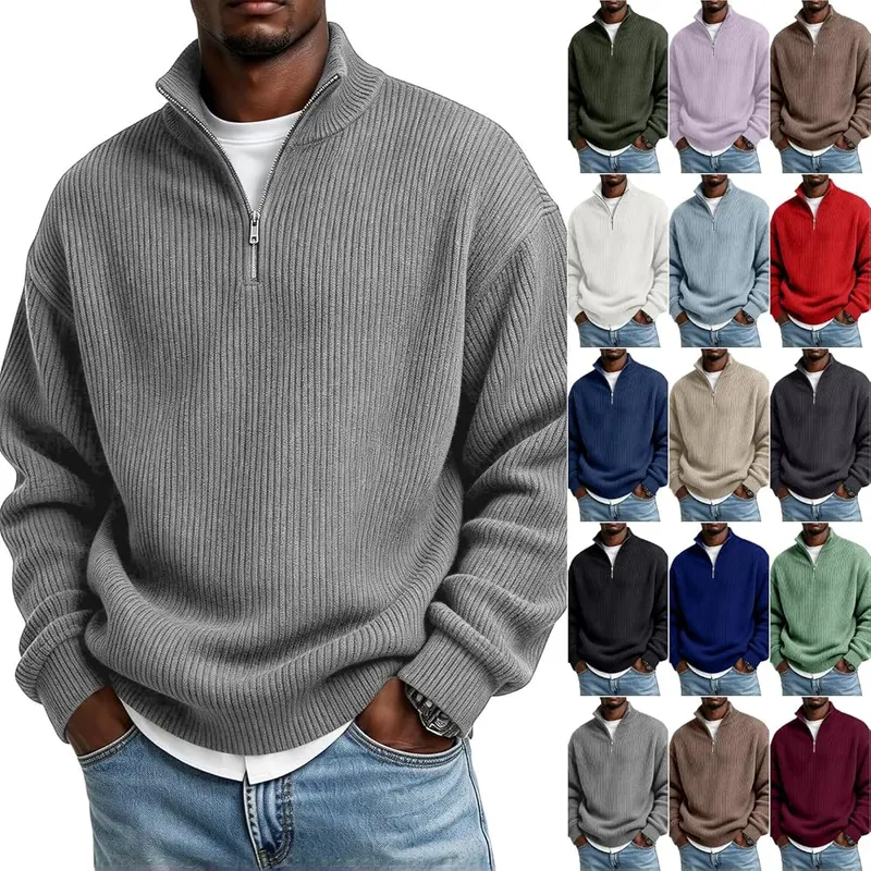 Generic Golf Quarter Zip Men Big A01 Light Gray in A01 Light Gray