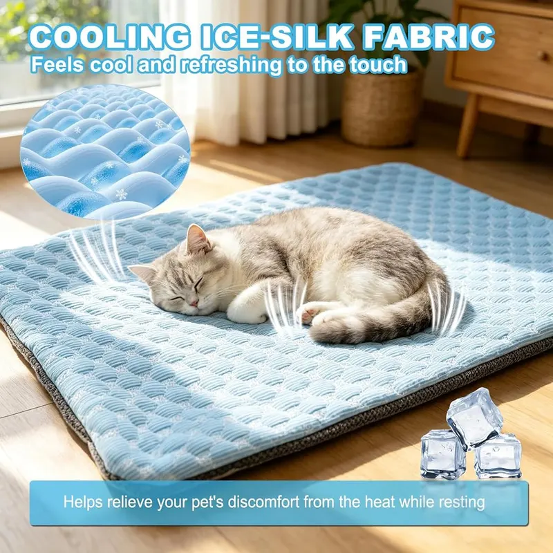 GOLOPET Dog Cooling Mat – 100% Non-Toxic & Pet-Safe Materials:We prioritize your pet’s