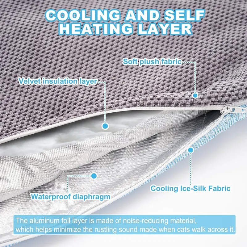 GOLOPET Dog Cooling Mat – Non-Slip Design for Maximum Safety:Designed with stability
