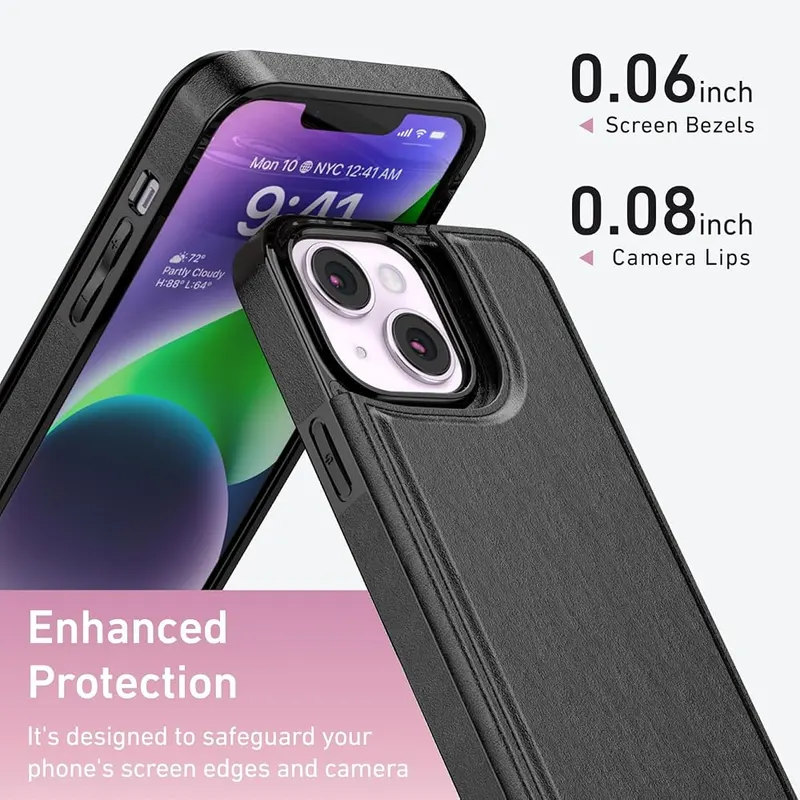 Goodon for iPhone 15 Plus Case Wallet – Convenient 4 Card Holders