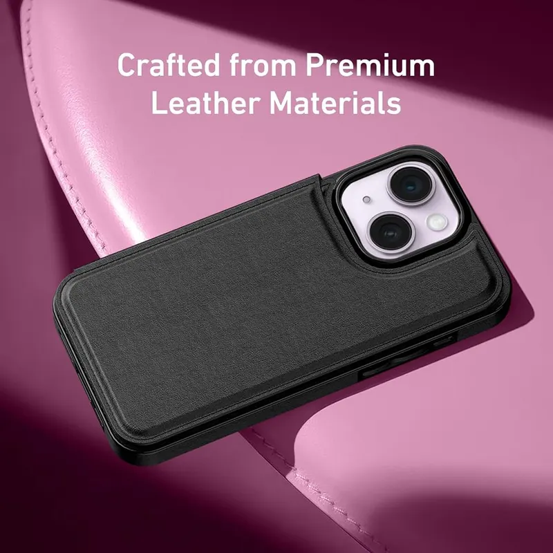 Goodon for iPhone 15 Plus Case Wallet – Versatile Kickstand Function