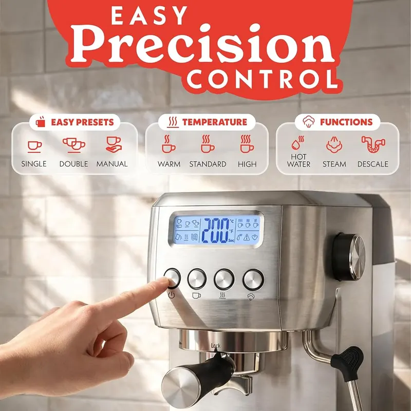 Gourmia Slim Espresso Machine – product photo 3 of 9