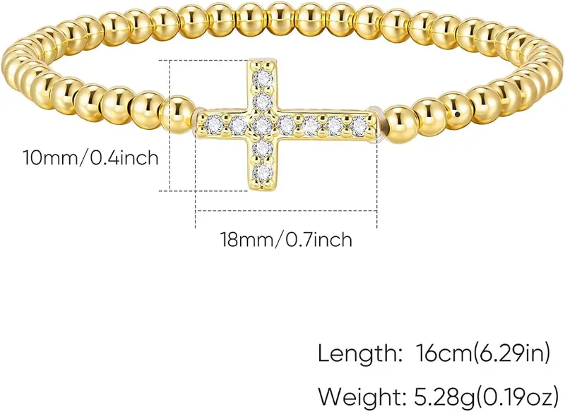 Goxygen Gold Cross Bracelet – Meaningful faith based gift