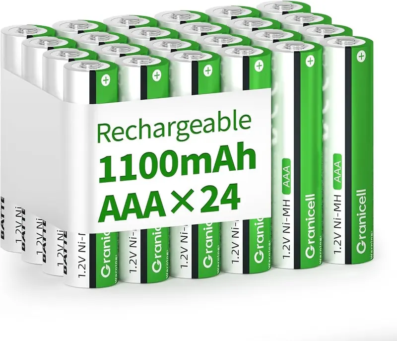 Granicell 24-Pack NiMH Rechargeable AAA Batteries
