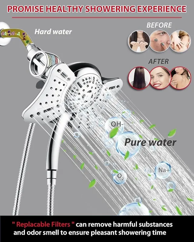 GRICH Shower Filter Replacement Cartridges – Tools-free Installation