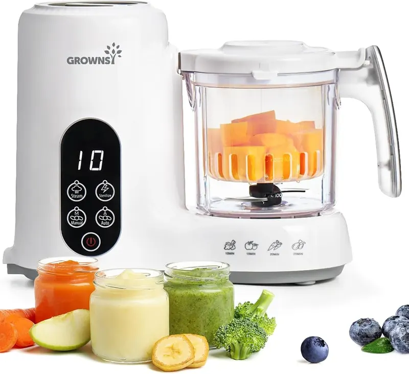 Grownsy Baby Food Maker White in White