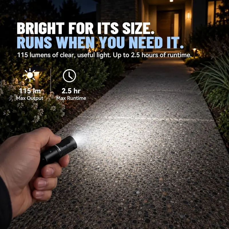Guardtier G71 Rechargeable Mini EDC Keychain Flashlight – Weighs only twenty eight grams