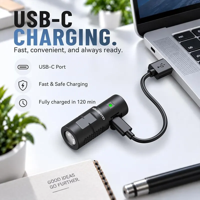 Guardtier G71 Rechargeable Mini EDC Keychain Flashlight – product photo 7 of 7