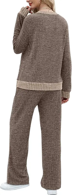 Gumipy 2 Piece Ribbed Sets C001- Camel – product photo 7 of 8