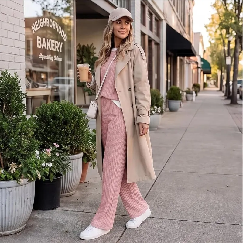 Gumipy 2 Piece Ribbed Sets C009- Pink – Match