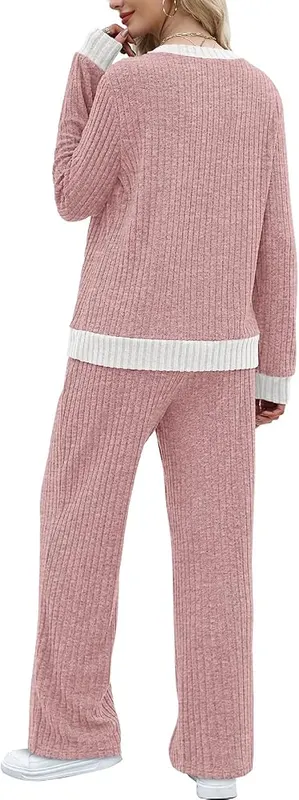 Gumipy 2 Piece Ribbed Sets C009- Pink – product photo 7 of 7