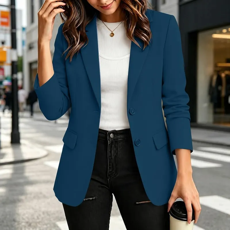 Gumipy Blazer Jackets H005- Navy Small – Regular fit for professional settings