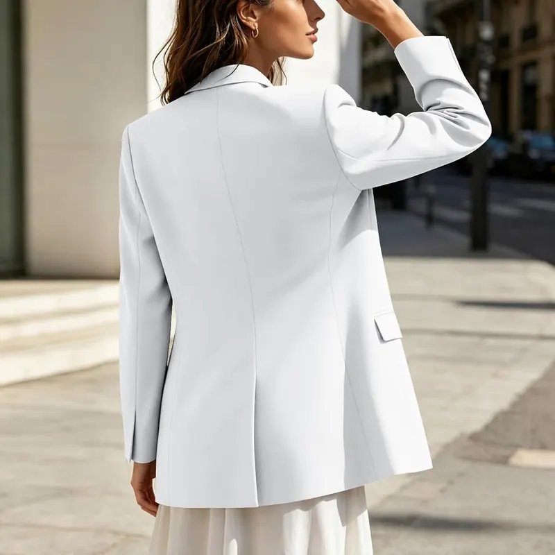 Gumipy Suit Jackets H009- White – product photo 7 of 9