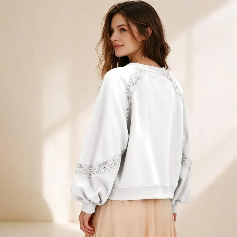 Gumipy Cropped Sweatshirts E008- White – Match
