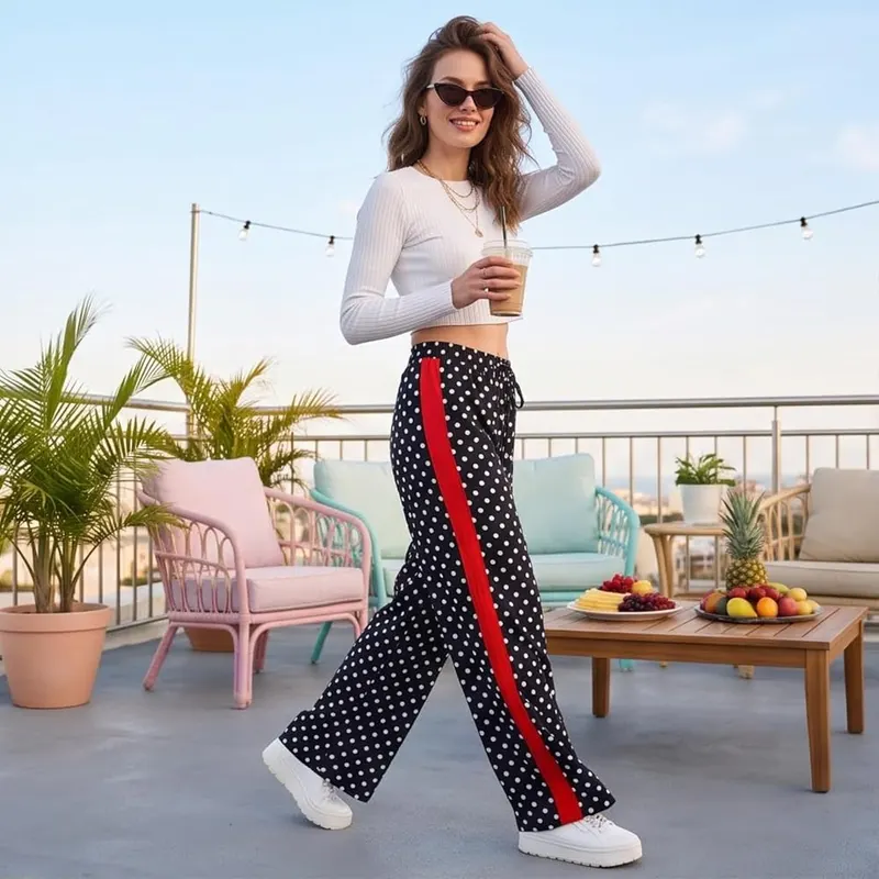 Gumipy Leopard Print Pants C002- Black – Material