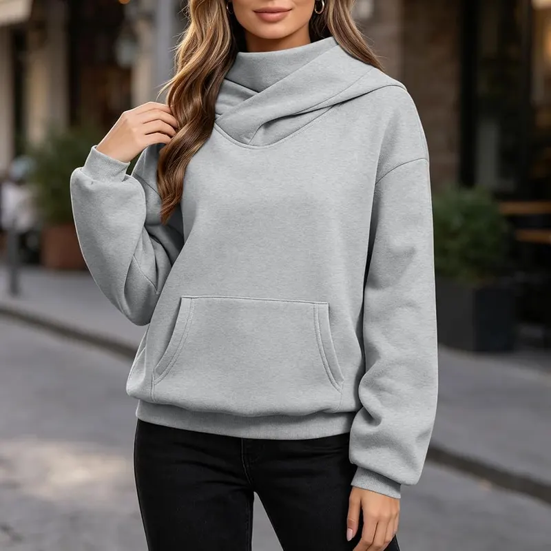 Gumipy Oversized Sweatshirt A006- Gray – product photo 5 of 9
