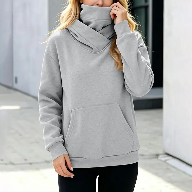 Gumipy Oversized Sweatshirt A006- Gray – product photo 8 of 9