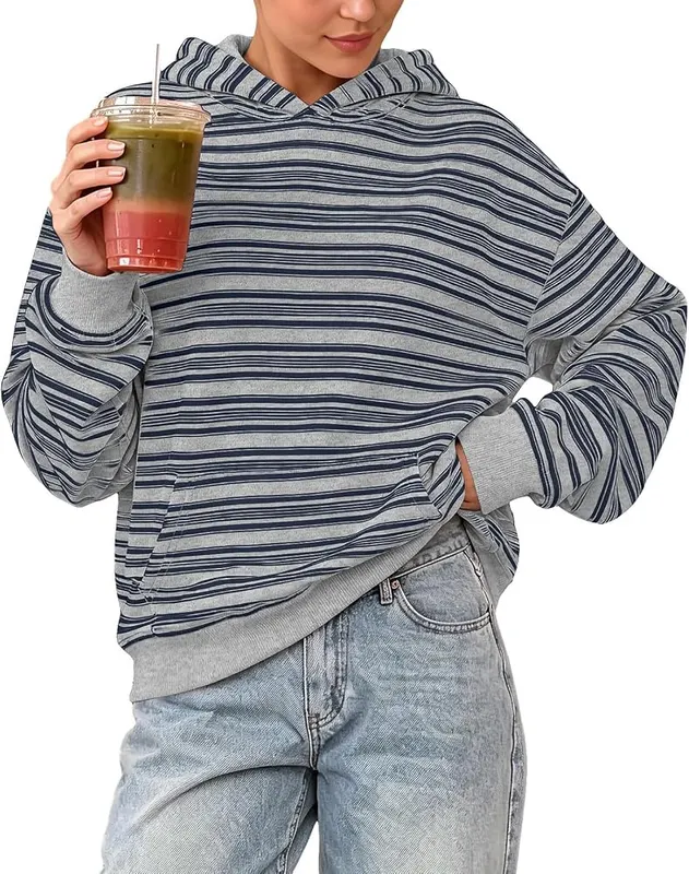 Gumipy Oversized Sweatshirt D003- Gray X-Large in D003- Gray