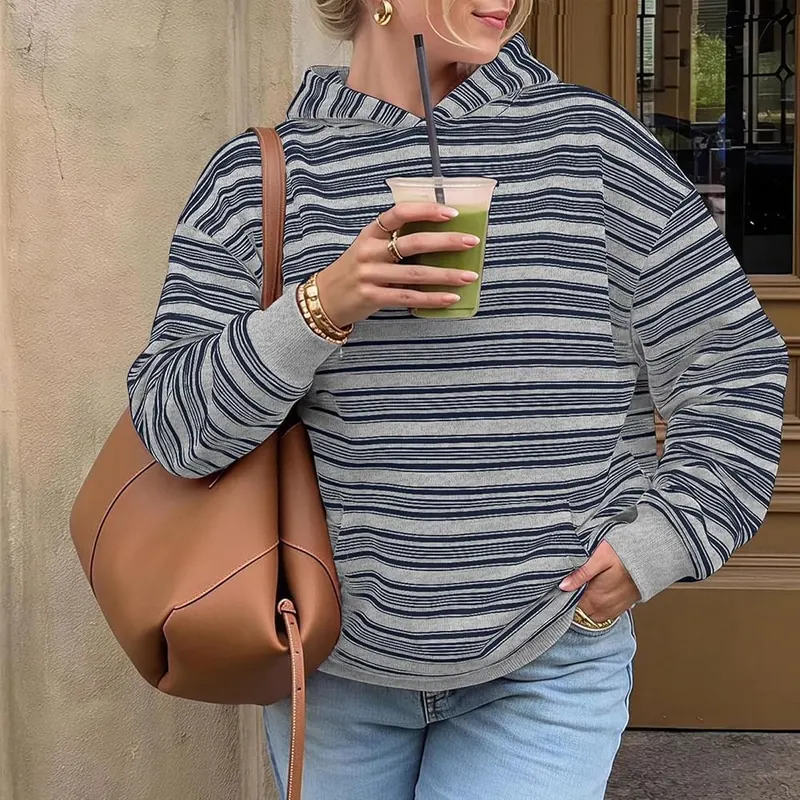 Gumipy Oversized Sweatshirt D003- Gray X-Large – Soft premium fabric for daily warmth