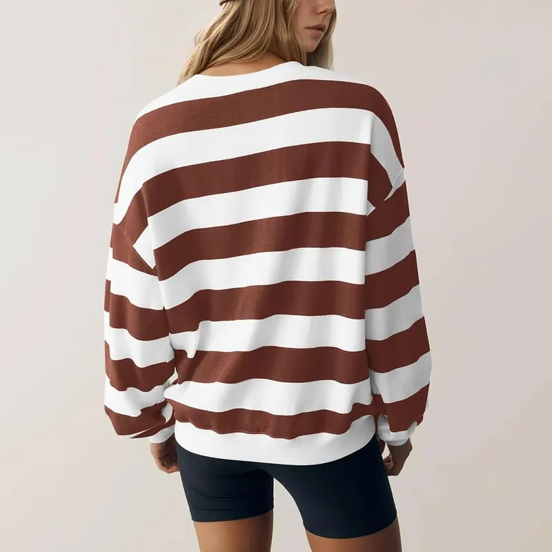 Gumipy Oversized Sweatshirt E002- Brown – Cozy fleece lined interior