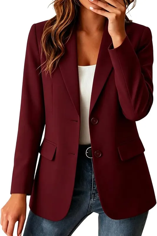 Gumipy Suit Jackets H008- Wine in H008- Wine