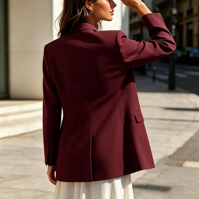Gumipy Suit Jackets H008- Wine – product photo 7 of 9