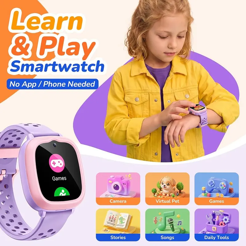 Gydom Kids Smart Watch – No phone, SIM or app needed