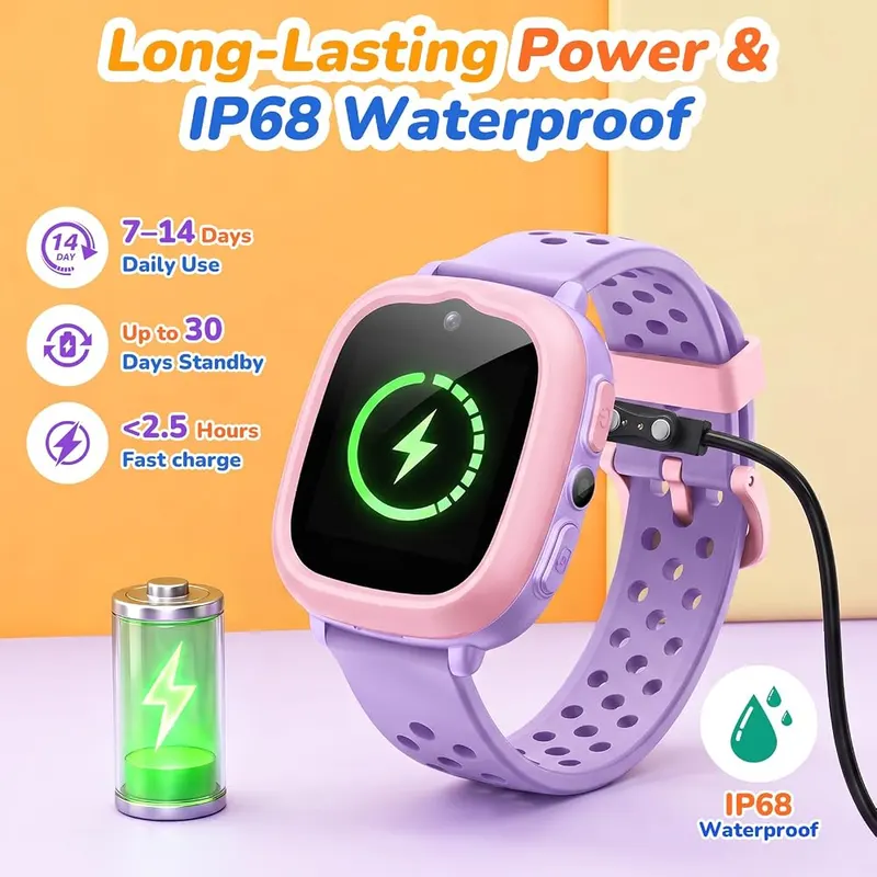 Gydom Kids Smart Watch – IP68 with 2 bands and bezels