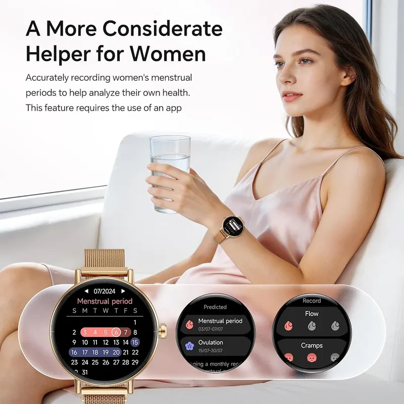 Gydom Smart Watch Golden – Golden finish for women and men