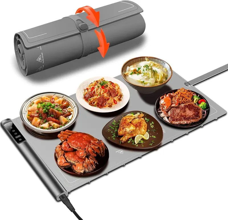 HABIUBIU Warming Mat for Food in Dark Grey