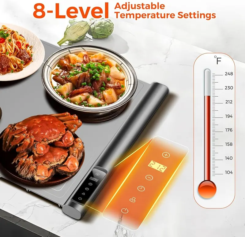 HABIUBIU Warming Mat for Food – Eight temperature settings
