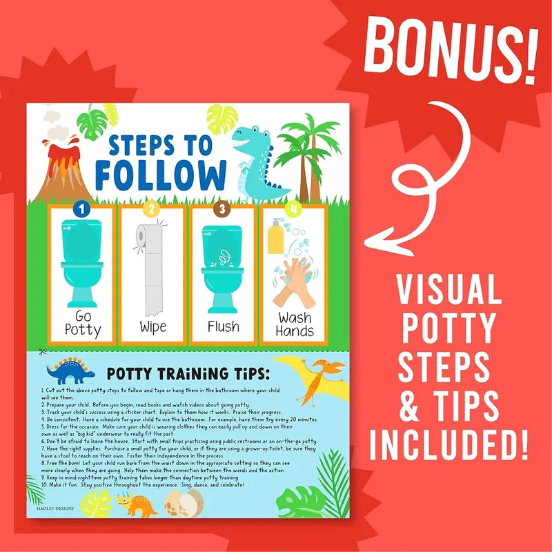Hadley Designs 10 Potty Training Chart – Several fun design themes