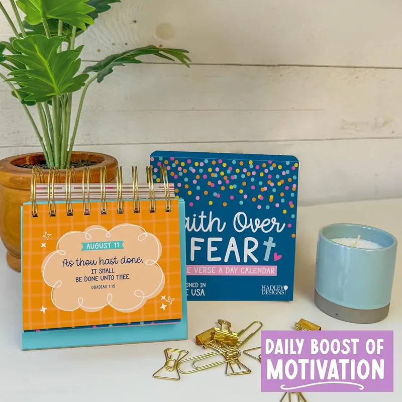 Hadley Designs Daily Bible Verse Desk Flip Calendar 2027 – product photo 9 of 9