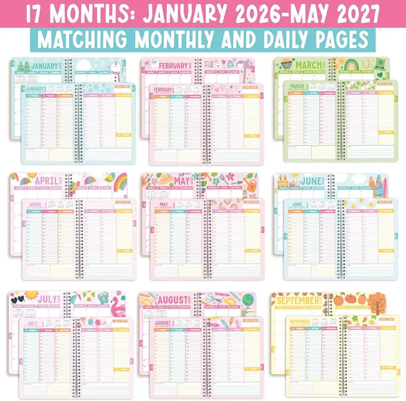 Hadley Designs Hourly Appointment Book 2026 – Daily pages in 30-minute intervals