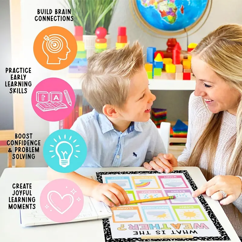 Hadley Designs Learning Posters 16-Pc Composition Notebook – Created by a former preschool teacher