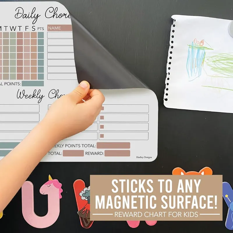 Hadley Designs Magnetic Chore Chart Boho Pastel – product photo 8 of 9