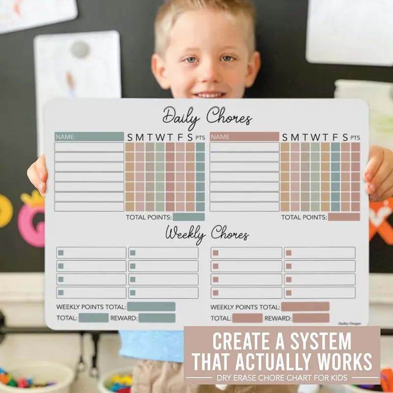 Hadley Designs Magnetic Chore Chart Boho Pastel – product photo 9 of 9