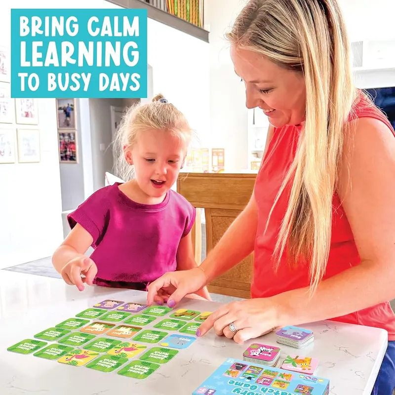 Hadley Designs Memory Matching Game – Bright animal illustrations