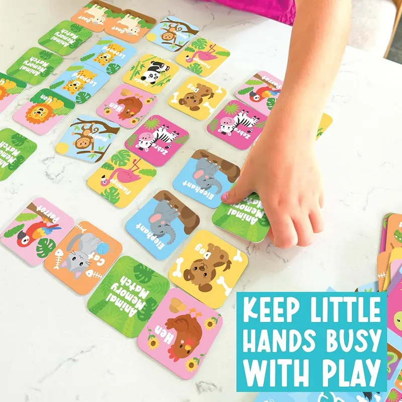 Hadley Designs Memory Matching Game – Screen-free quiet-time activity