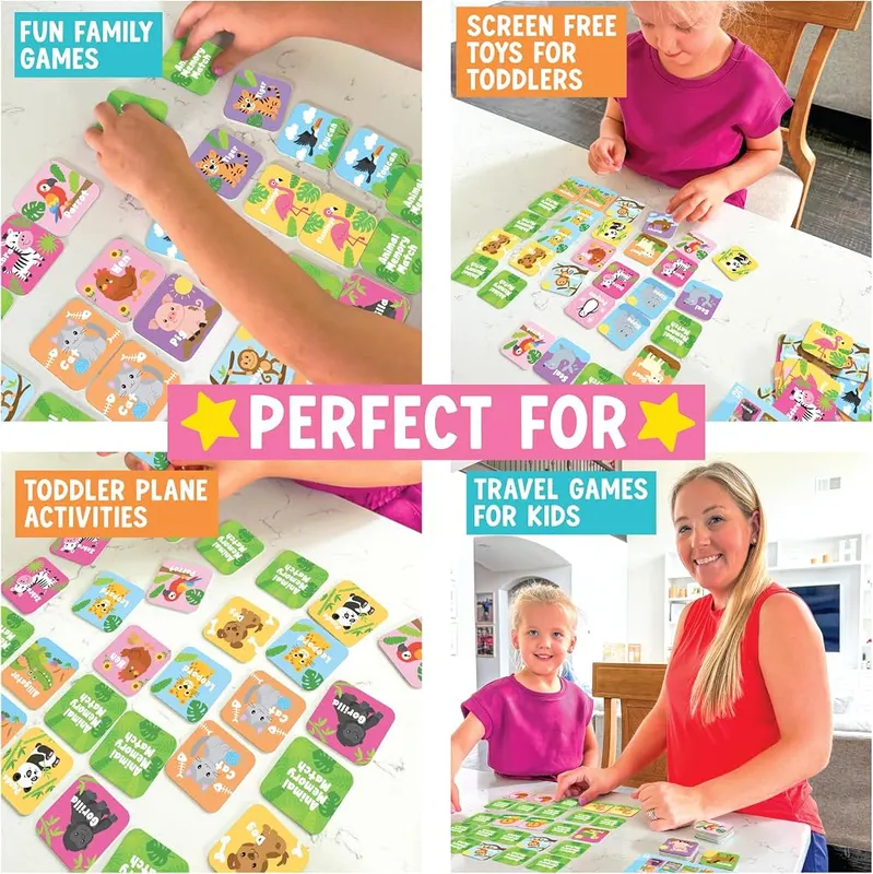 Hadley Designs Memory Matching Game – Chipboard storage box for travel