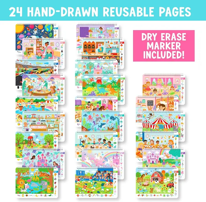 Hadley Designs Search and Find Books – Double-sided dry-erase lamination