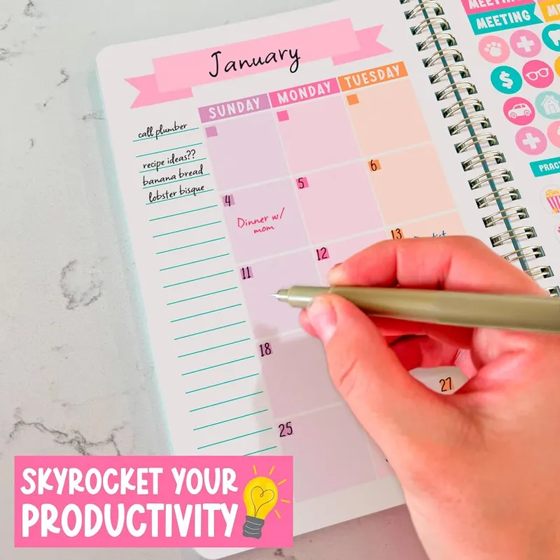 Hadley Designs Undated Weekly Planner Spiral – Motivational cover designs