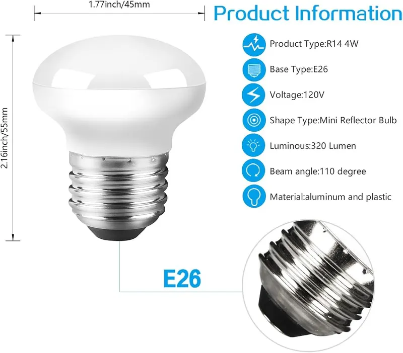 Haian Support R14 LED Light Bulbs – product photo 4 of 6