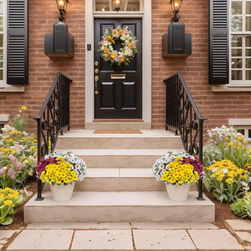 HAIDOLIANG Artificial Mums Flowers – product photo 8 of 9