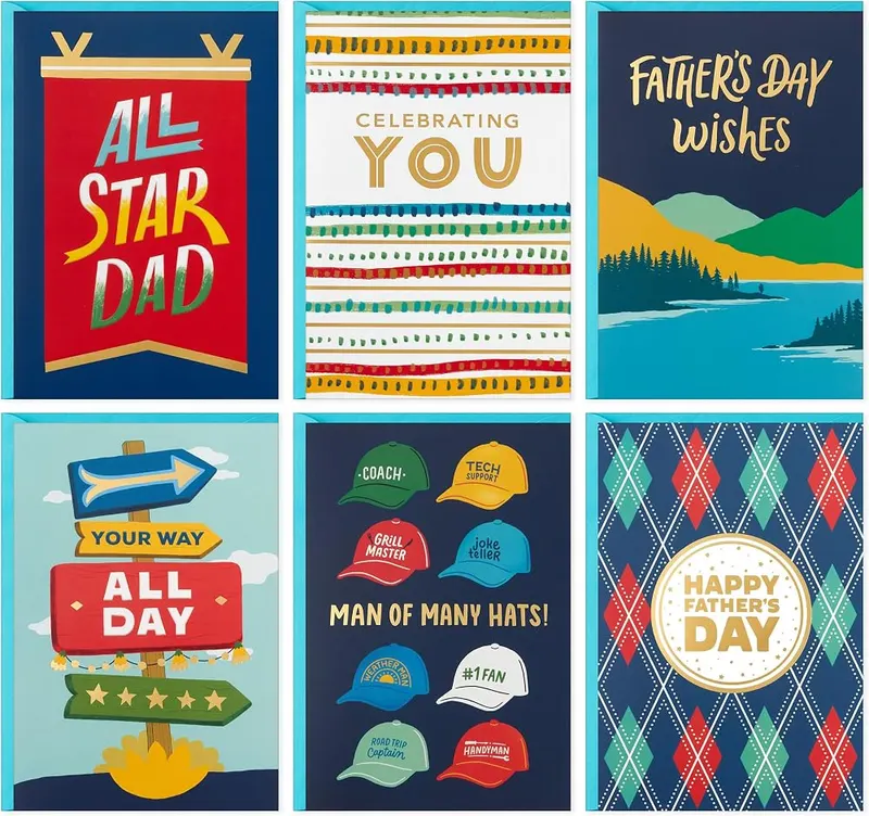 Hallmark Fathers Day Card Assortment in Father's Day Navy Card Assortment