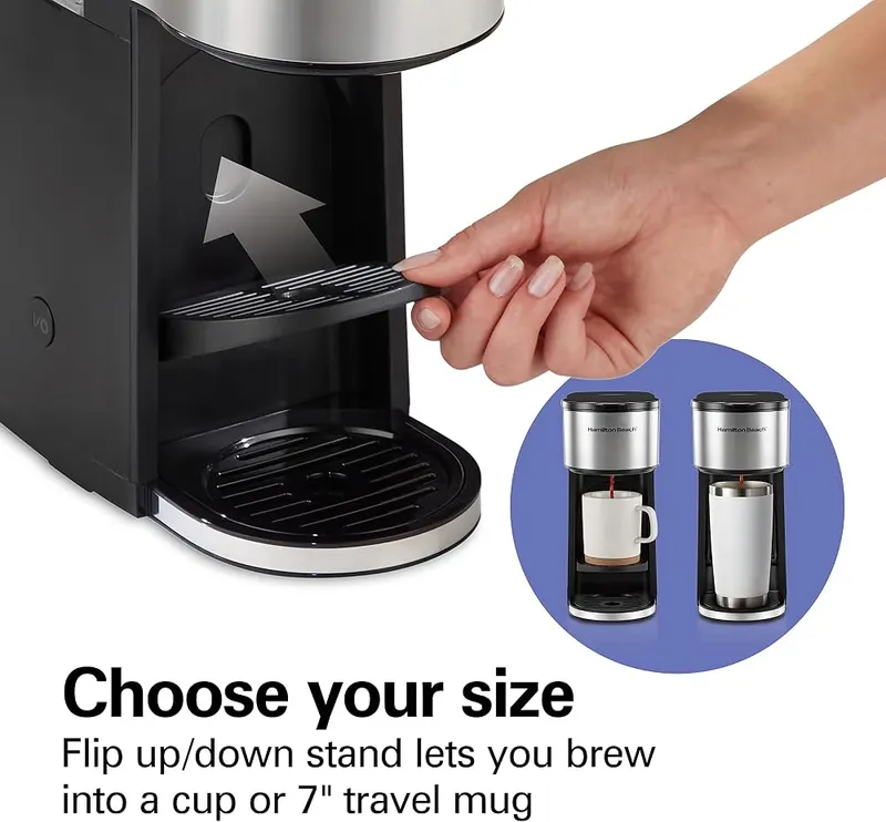 Hamilton Beach Home Barista 7-in-1 Small Coffee Maker – Compact Design Fits Every Kitchen